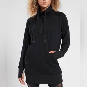 Athleta Cozy Karma 1/2 zip sweatshirt dress